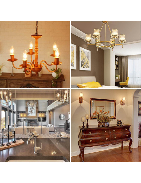 Paquete de 24 Bombillas C7 E12 Regulables 15W LinMiFo