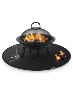 Manta Ignífuga Redonda FIREWESS 61 cm para BBQ y Fogatas