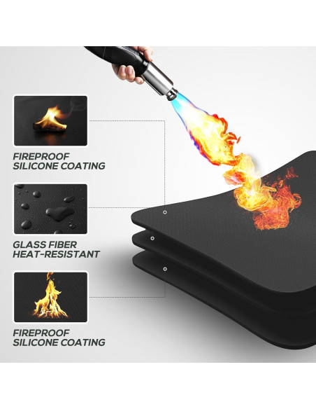 Manta Ignífuga Redonda FIREWESS 61 cm para BBQ y Fogatas