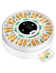 Dispensador de Pastillas Inteligente COLORWING 2025 Verde con Alarmas
