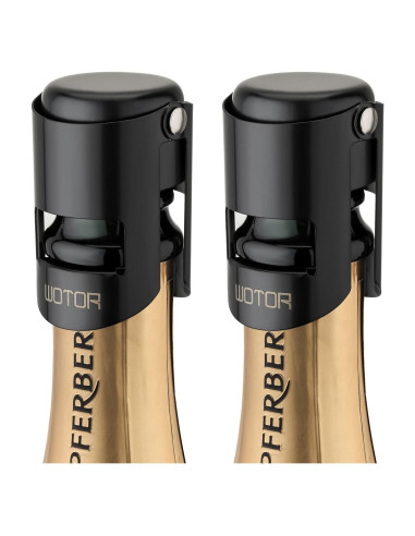 Tapones de Champagne WOTOR Acero Inoxidable 2 Piezas