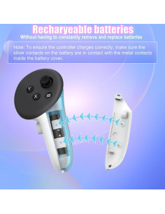 Base de Carga Magnética VZNEK Q22 para Meta Quest 3/3S/2 - 20W 2