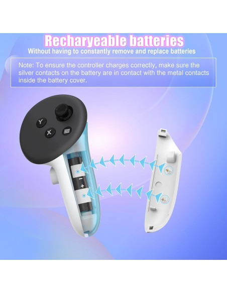 Base de Carga Magnética VZNEK Q22 para Meta Quest 3/3S/2 - 20W