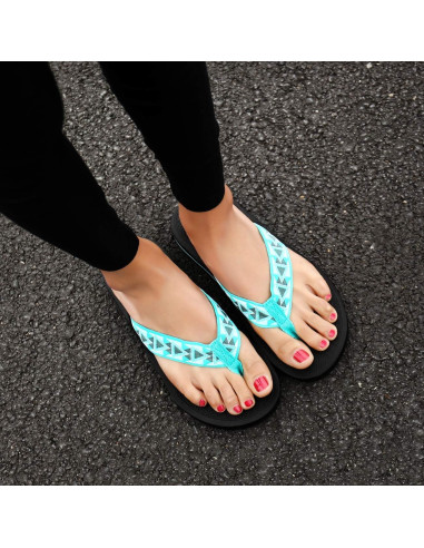 Sandalias de Playa para Mujeres QLEYO, Chanclas Comodas 8