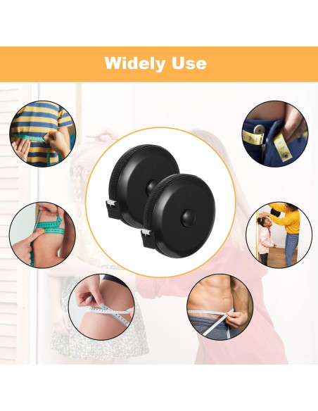 35 Cintas Métricas Retráctiles Pafeooui 152.4 cm Doble Escala