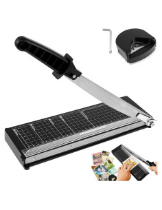 Cortadora de Papel Guillotina Kandishiex 30 cm 8 Hojas Negro