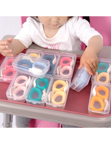 Juego de Cuchara y Tenedor HIWOOD para Bebés - Sin BPA, Azul