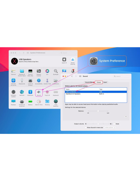 Altavoces de computadora YOFANQI YFQ50A2C USB con graves profundos