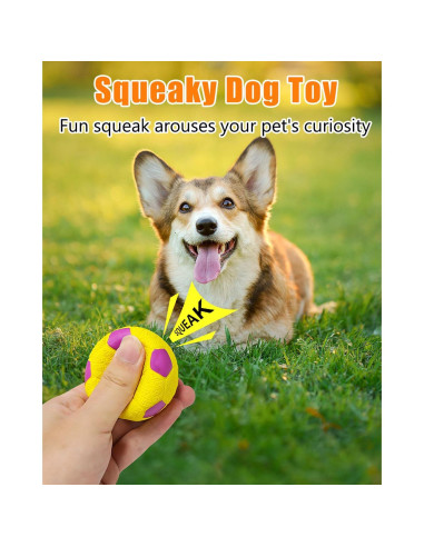 Pelotas Chirriantes para Perros KrauzPet 6.1 cm - 8 Paquete