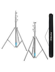 Soporte de Luz Ajustable FOTOLS 2.8m Acero Inoxidable