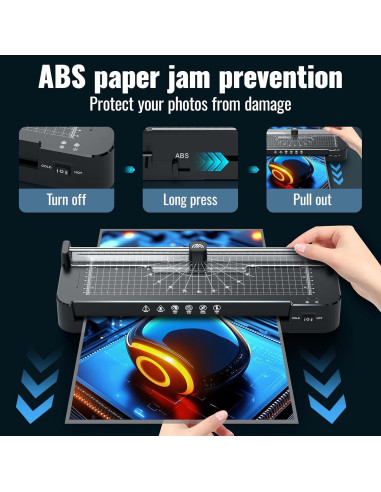 Laminadora 33cm Kejector TWJM-1 con Cortadora y 50 Hojas