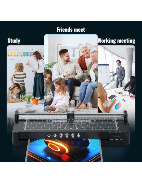 Laminadora 33cm Kejector TWJM-1 con Cortadora y 50 Hojas