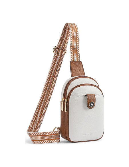 Bolsa Bandolera Pequeña BOSTANTEN de Cuero para Mujeres