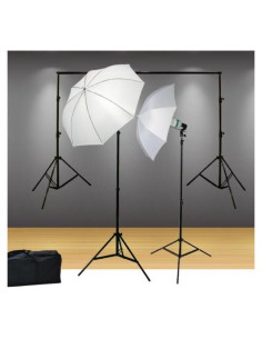Kit de Soporte de Fondo ePhoto HKD105 con Iluminación 800W