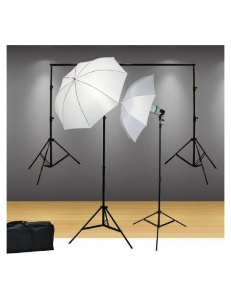 Kit de Soporte de Fondo ePhoto HKD105 con Iluminación 800W