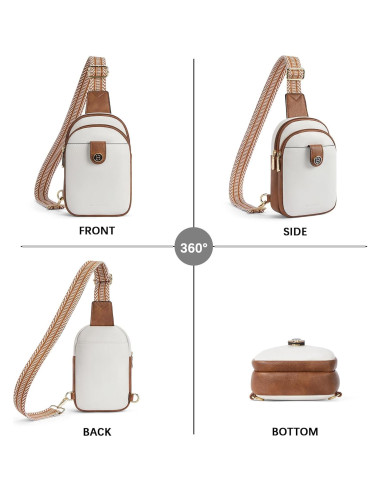 Bolsa Bandolera Pequeña BOSTANTEN de Cuero para Mujeres