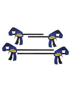 Sargento de Barra Mini IRWIN QUICK-GRIP 4 Piezas 15.24 y 30.48 cm