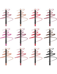 Conjunto de 12 Lápices Delineador de Labios IS'MINE - Cremosos y Larga Duración 2
