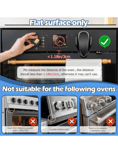 Bloqueo de Horno Seguridad Infantil MCOTOP - 2 Paquete Negro