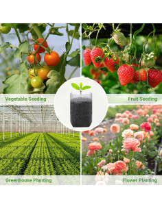 Bolsas de Vivero Biodegradables GREANER 200 pcs 14x16 cm 2