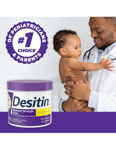 Crema para Erupciones de Pañal Desitin 40% Óxido de Zinc 2x16oz