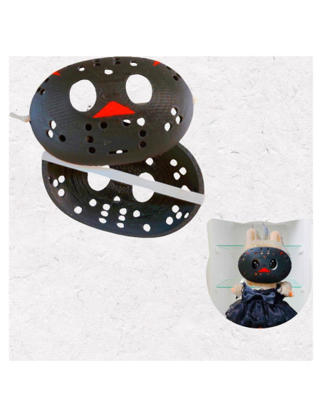 2 Piezas Máscaras de Muñeca JRELECS 17 cm Accesorios DIY