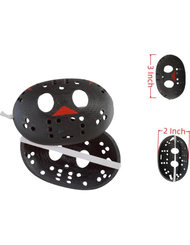 2 Piezas Máscaras de Muñeca JRELECS 17 cm Accesorios DIY