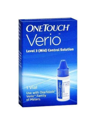 Solución de Control OneTouch Verio Nivel 3 - 1 Vial, 3 Paquetes