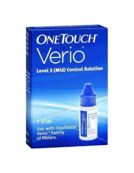 Solución de Control OneTouch Verio Nivel 3 - 1 Vial, 3 Paquetes