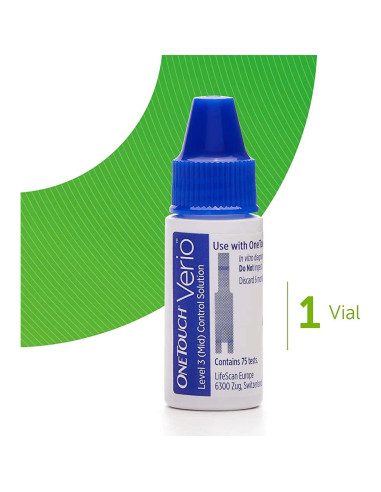 Solución de Control OneTouch Verio Nivel 3 - 1 Vial, 3 Paquetes