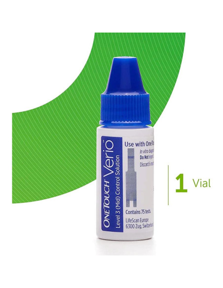 Solución de Control OneTouch Verio Nivel 3 - 1 Vial, 3 Paquetes
