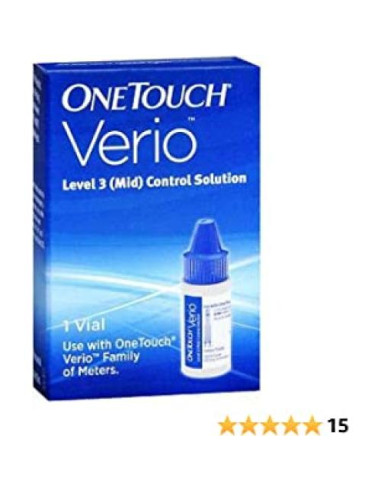 Solución de Control OneTouch Verio Nivel 3 - 1 Vial, 3 Paquetes