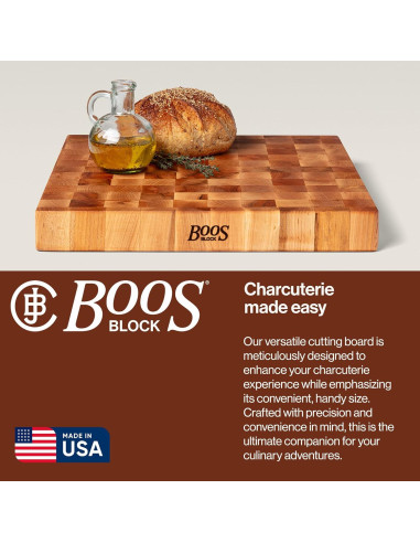 Tabla de Cortar Cuadrada John Boos CCB 18x18 Arce Reversible