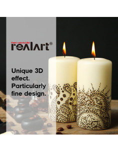 Kit de Pintura para Velas REALART 12 Colores No Tóxicos 2