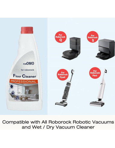 Solución de limpieza de pisos Roborock 500ml (Pack de 2)