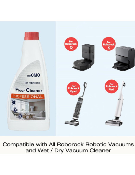 Solución de limpieza de pisos Roborock 500ml (Pack de 2)