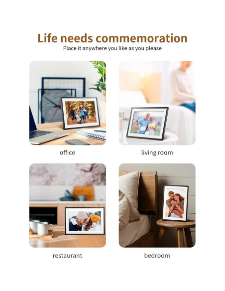 Marco Digital WiFi 10.1" Frameo Pantalla Táctil HD 32GB