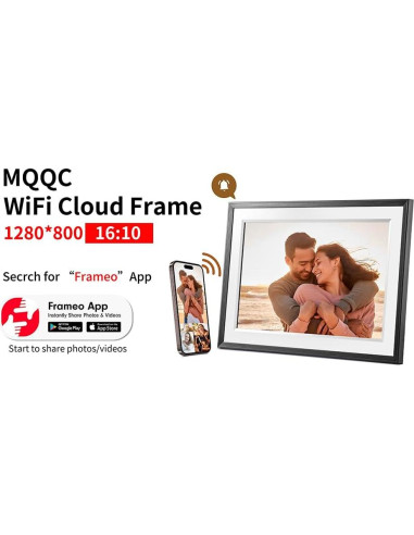 Marco Digital WiFi 10.1" Frameo Pantalla Táctil HD 32GB