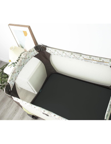 Sábanas Ajustadas Biloban para Pack and Play, 2 Piezas, Negro