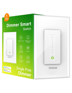 Interruptor Regulador Inteligente GHome Wi-Fi 2.4GHz 1 Paquete