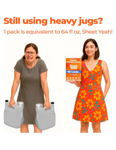 Hojas de Detergente Ecológicas Sheet Yeah! 40 Cargas Hipoalergénicas 2