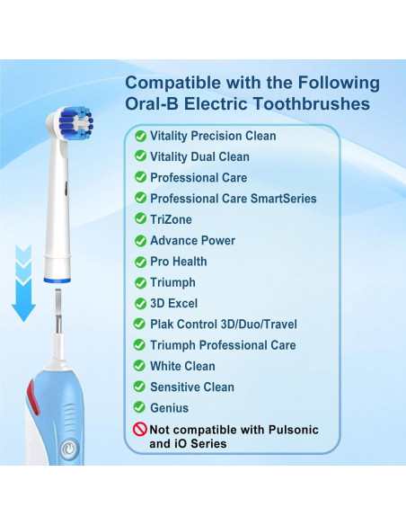 Cabezas de cepillo de repuesto Sdiveson 8 piezas para Oral B