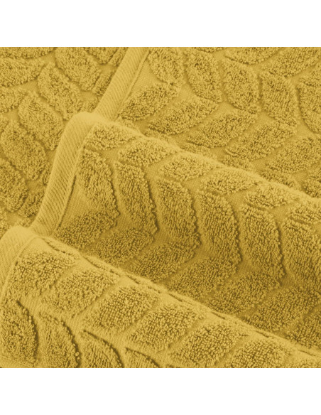 Conjunto de Toallas de Lujo 6 Piezas Algodón Turco 100% Oro Ámbar