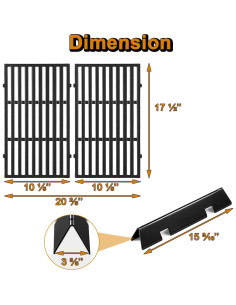 Barras de Sabor y Rejillas Weber Spirit II E-210 - 5 Pcs 2