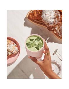 Vaso Aislado W&P Porter 20 oz Cerámica Rosa Apto Lavavajillas 2