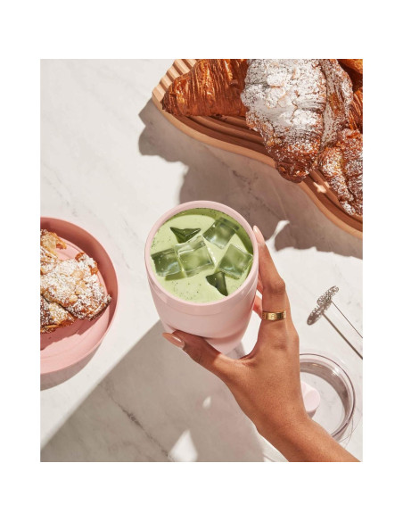 Vaso Aislado W&P Porter 20 oz Cerámica Rosa Apto Lavavajillas