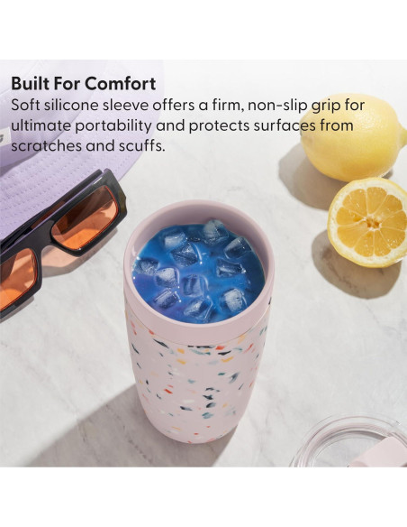 Vaso Aislado W&P Porter 20 oz Cerámica Rosa Apto Lavavajillas