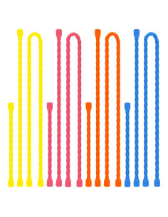 12 Sujetadores de Cable Reutilizables Dreamxiang 4-6-12cm Silicona