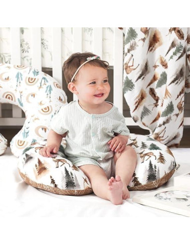 Almohada de Lactancia KLWJFK con Funda Suave Ciervo
