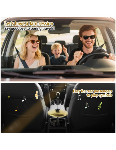 Cymbal de Aire para Auto Besiciwiin Oro, Mini 14 cm